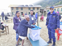 107-year-old man casts vote in Myagdi